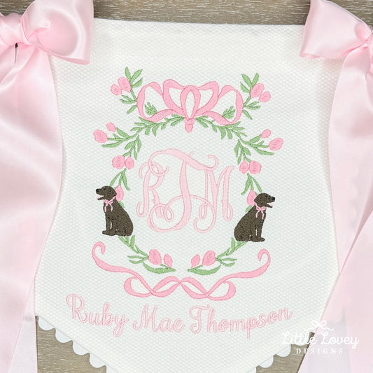 Scalloped Cotton Pique Banner
