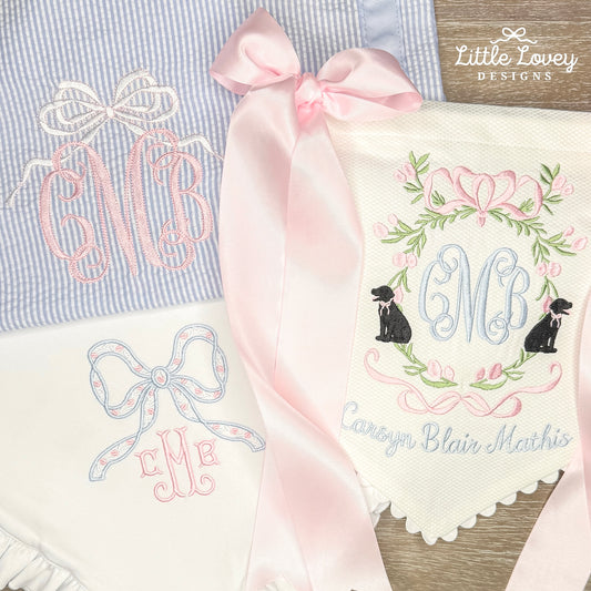 Personalized Ruffle Blanket