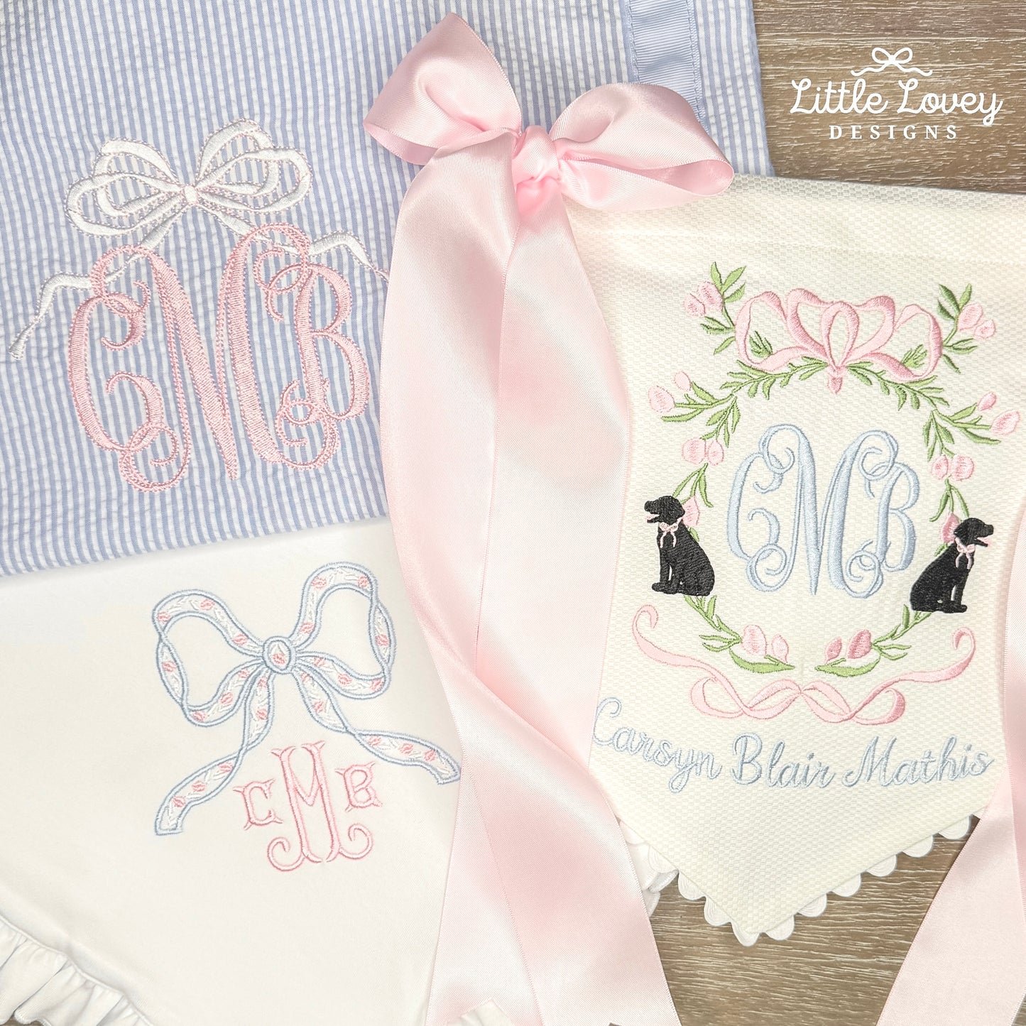 Scalloped Cotton Pique Banner