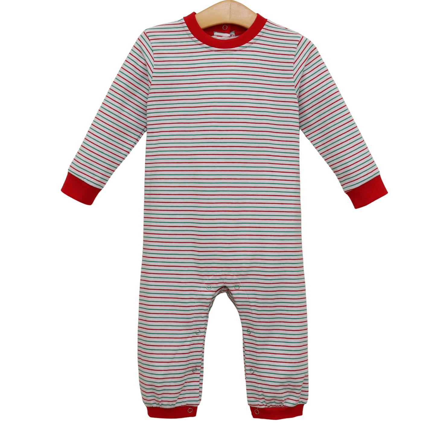 Christmas Candy Stripe Thomas Romper - PREORDER