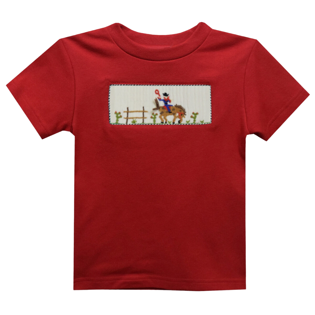 Cowboy Smocked Knit Shirt