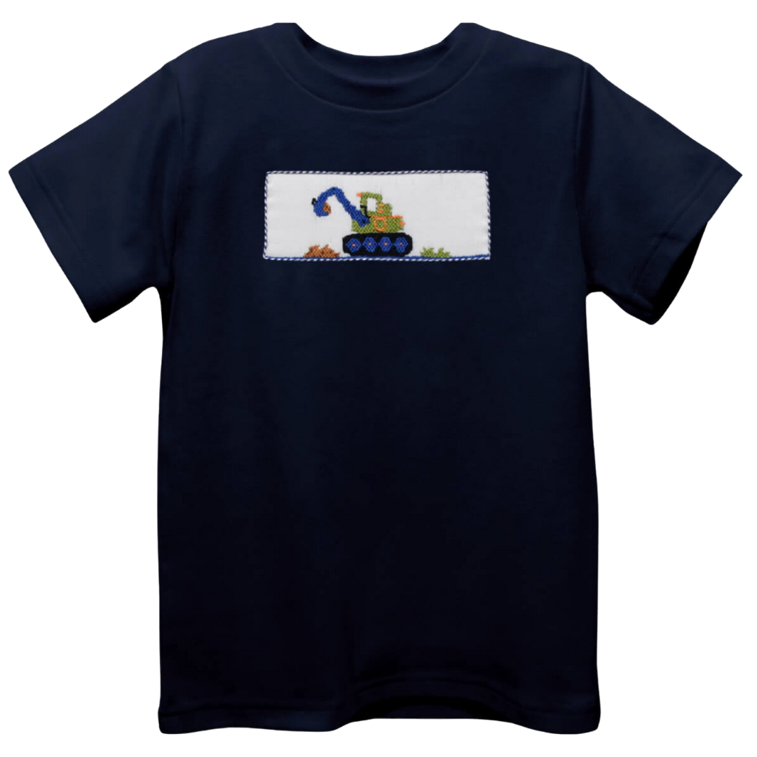 Excavator Smocked Knit Shirt