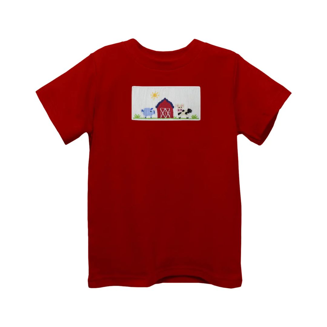 Farm Smocked Knit Shirt