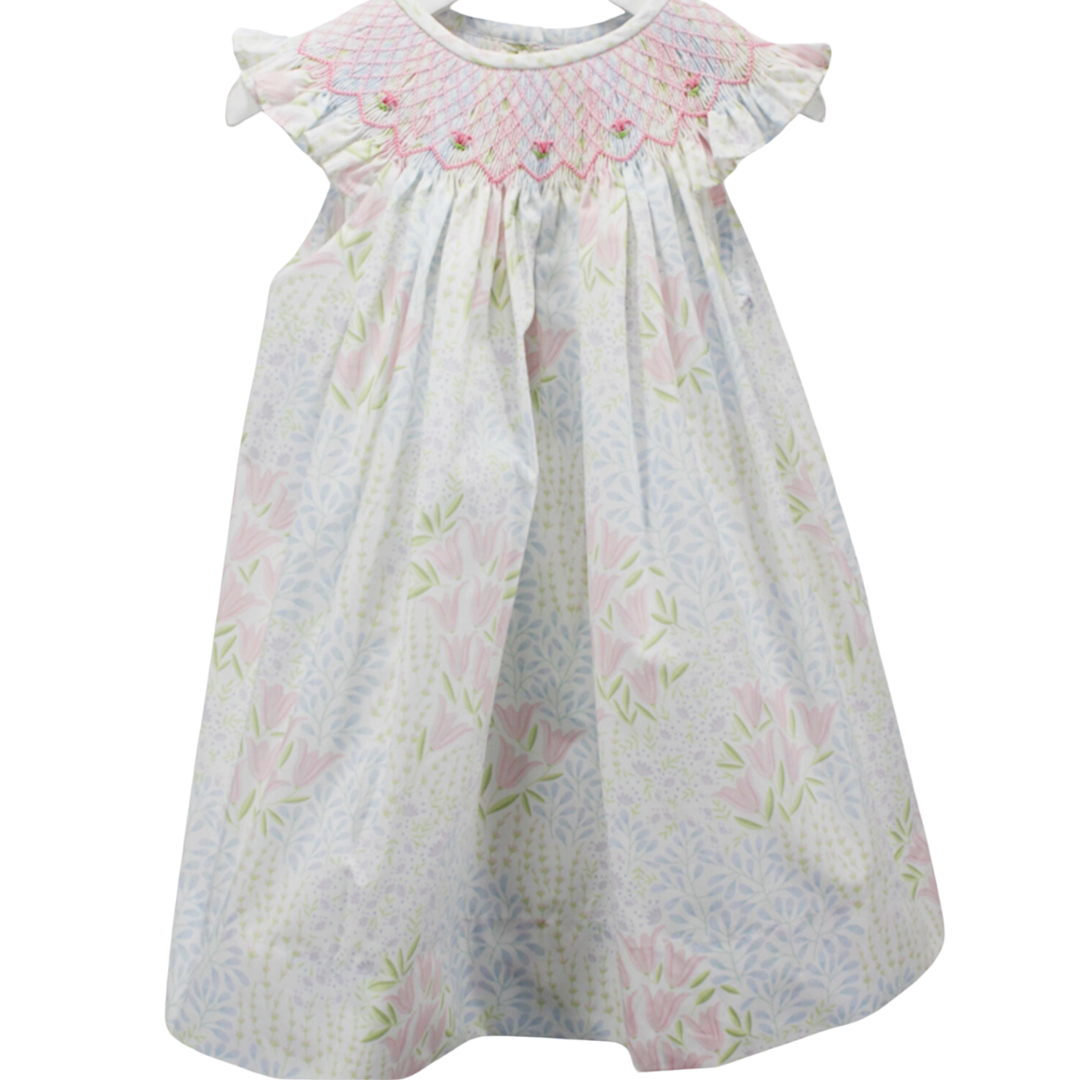 Garden Floral Smocked Dress