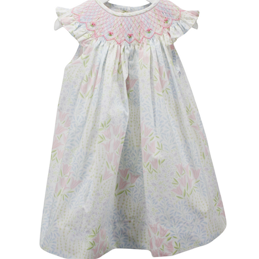 Garden Floral Smocked Dress