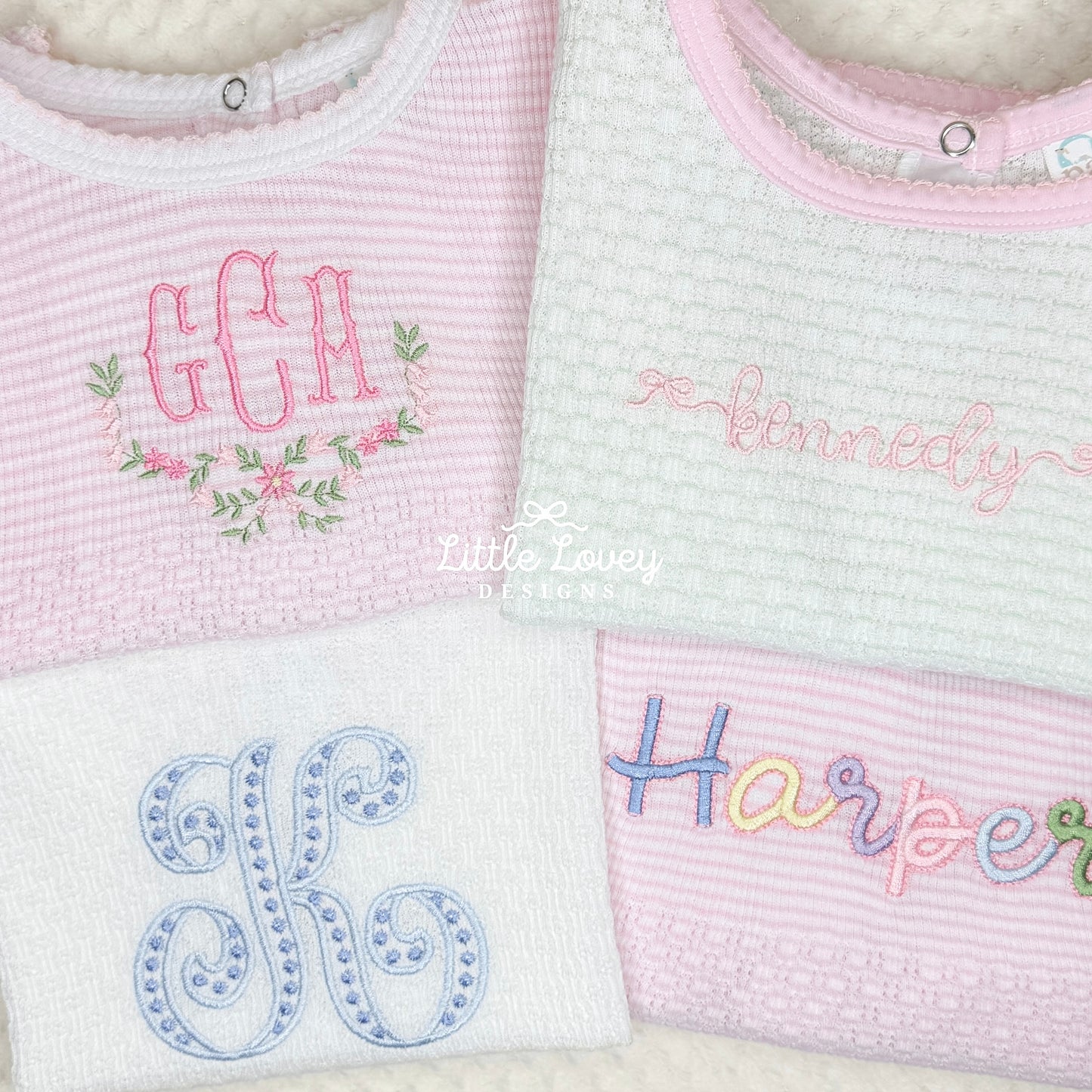 Girl White Knit Diaper Set