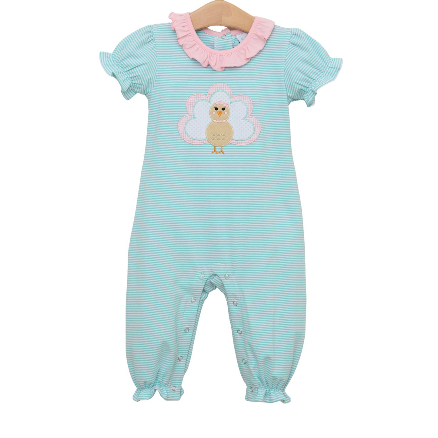 Give Thanks Ruffle Romper - PREORDER