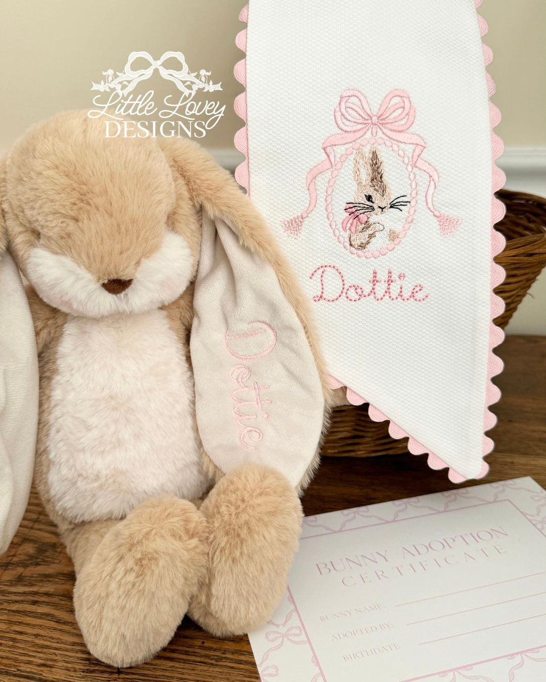 Cotton Pique Basket Bow