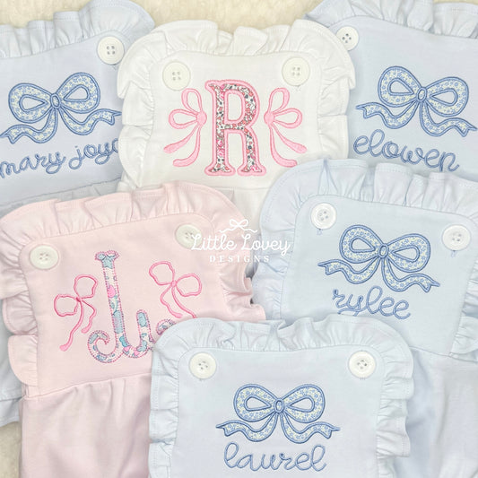 Appliqué Ruffle Knit Sunsuit
