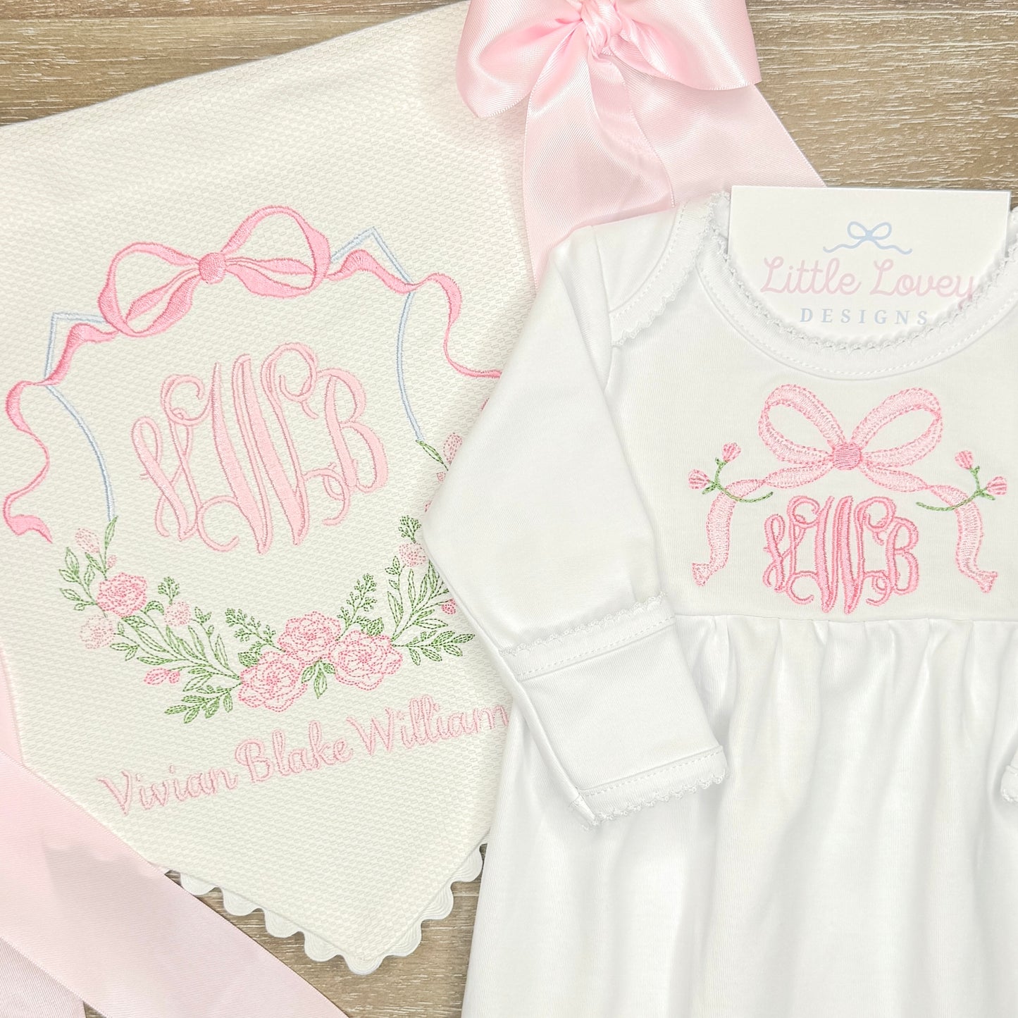 Custom Embroidered Baby Banner