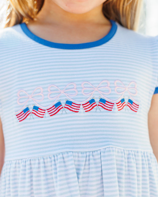 Let Freedom Ring Ruffle Pocket Dress - PREORDER