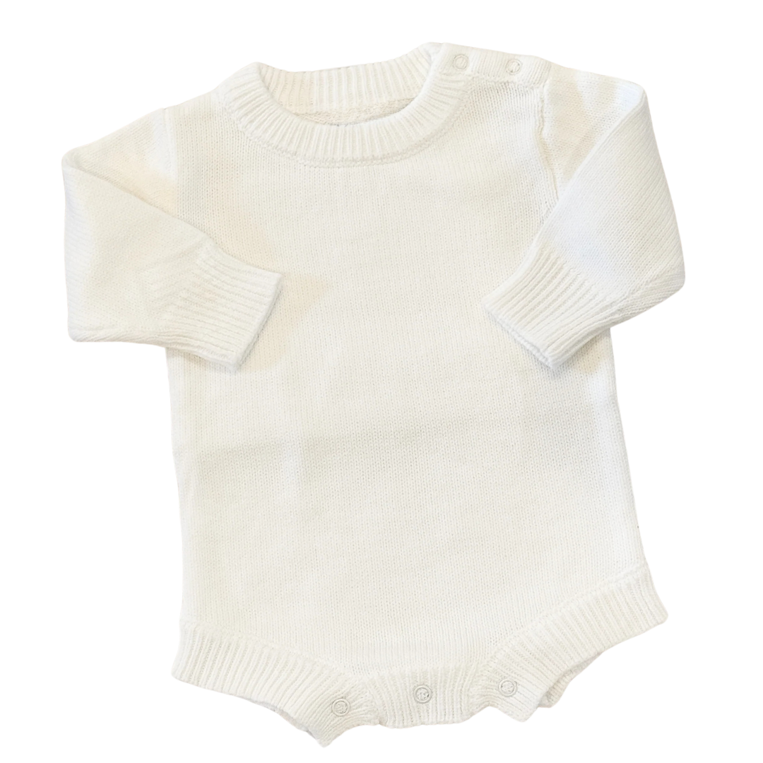 Long Sleeve Knit Romper