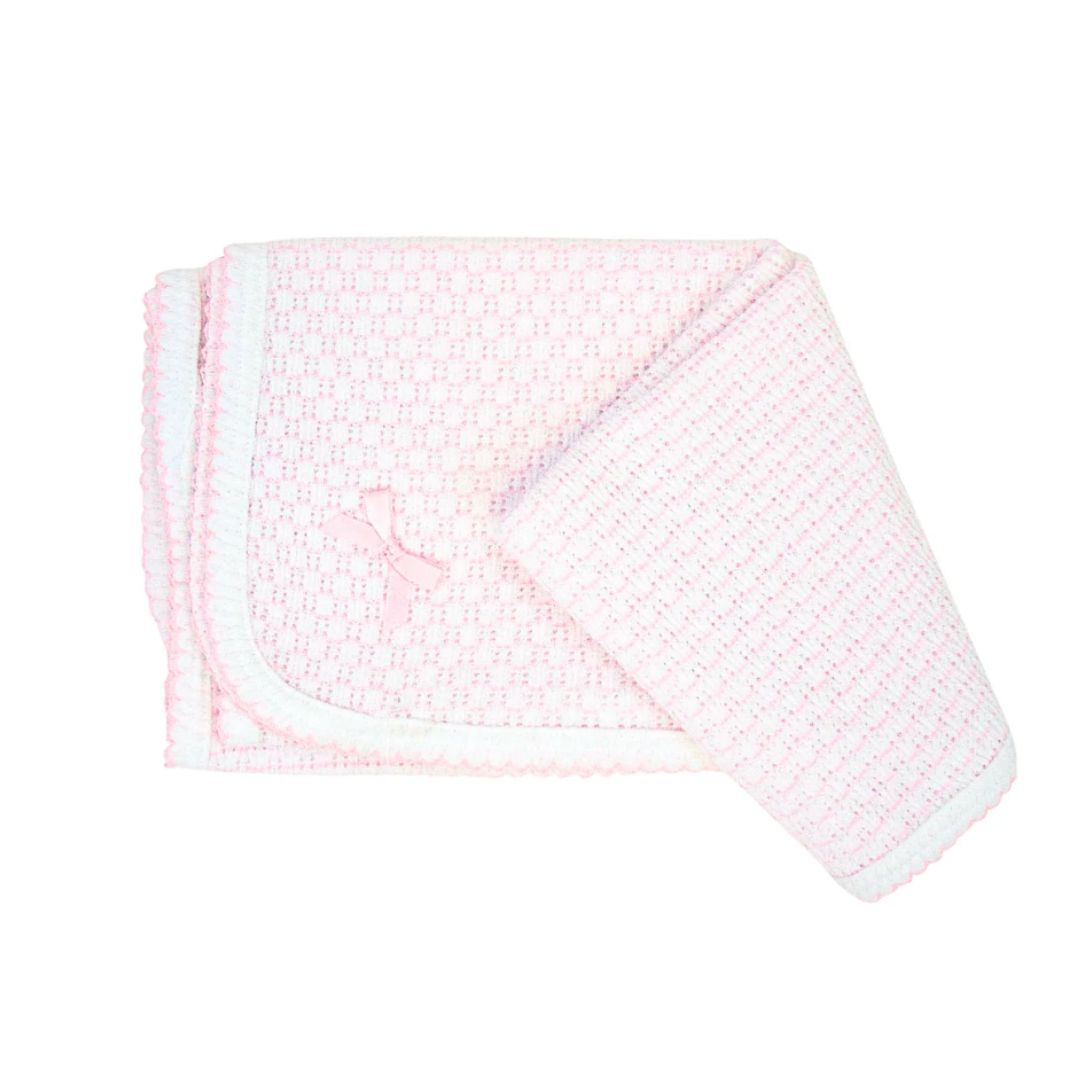 Paty Knit Pinstripe Swaddle Blanket