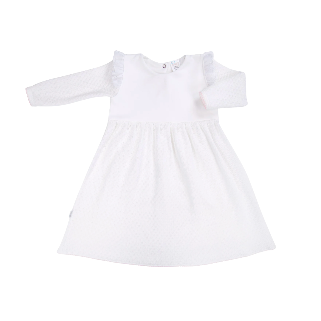 Paty Long Sleeve Knit Dress with Eyelet