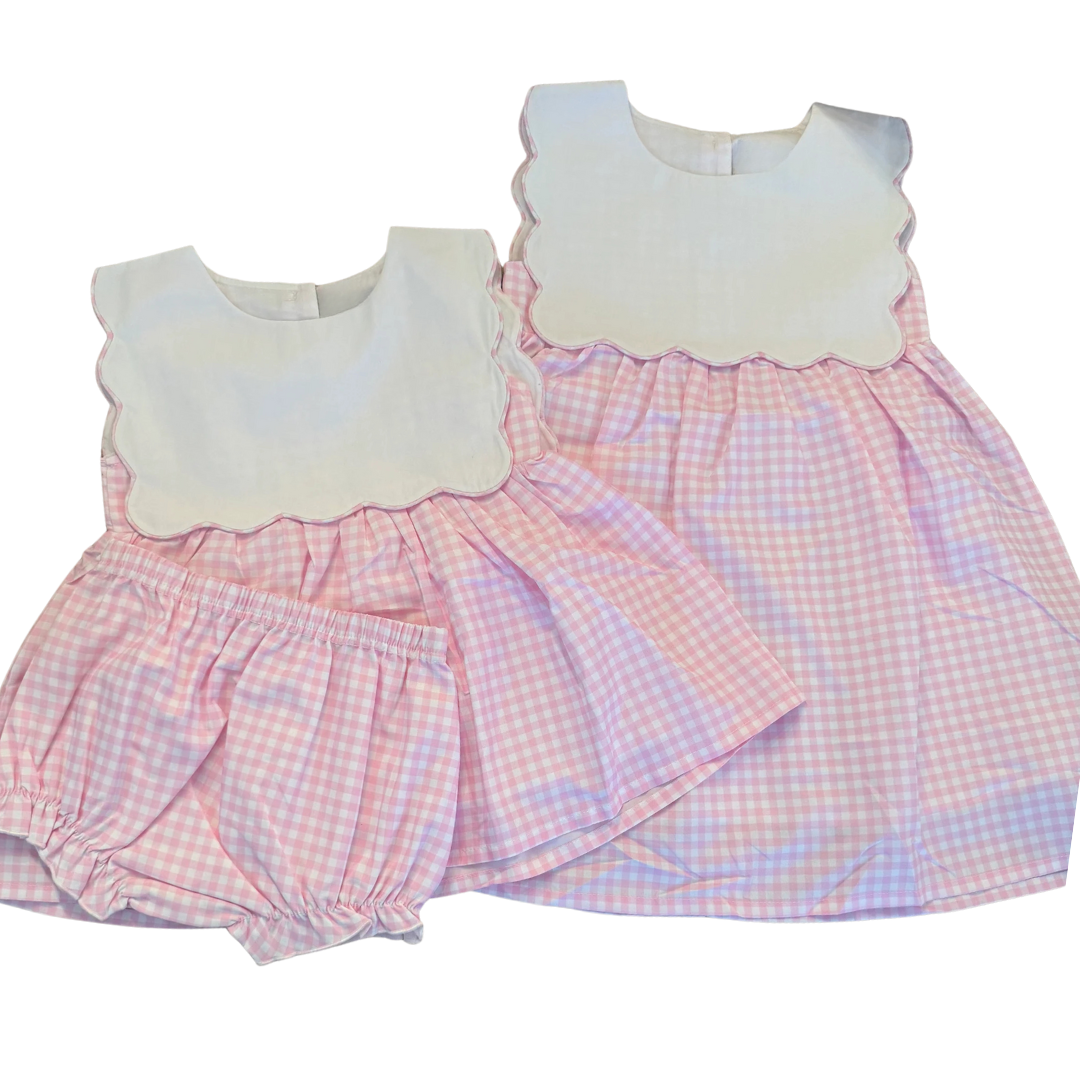 Pink Gingham Dress - PREORDER