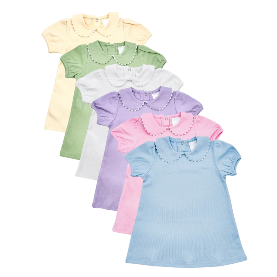 Scalloped Collared Dress