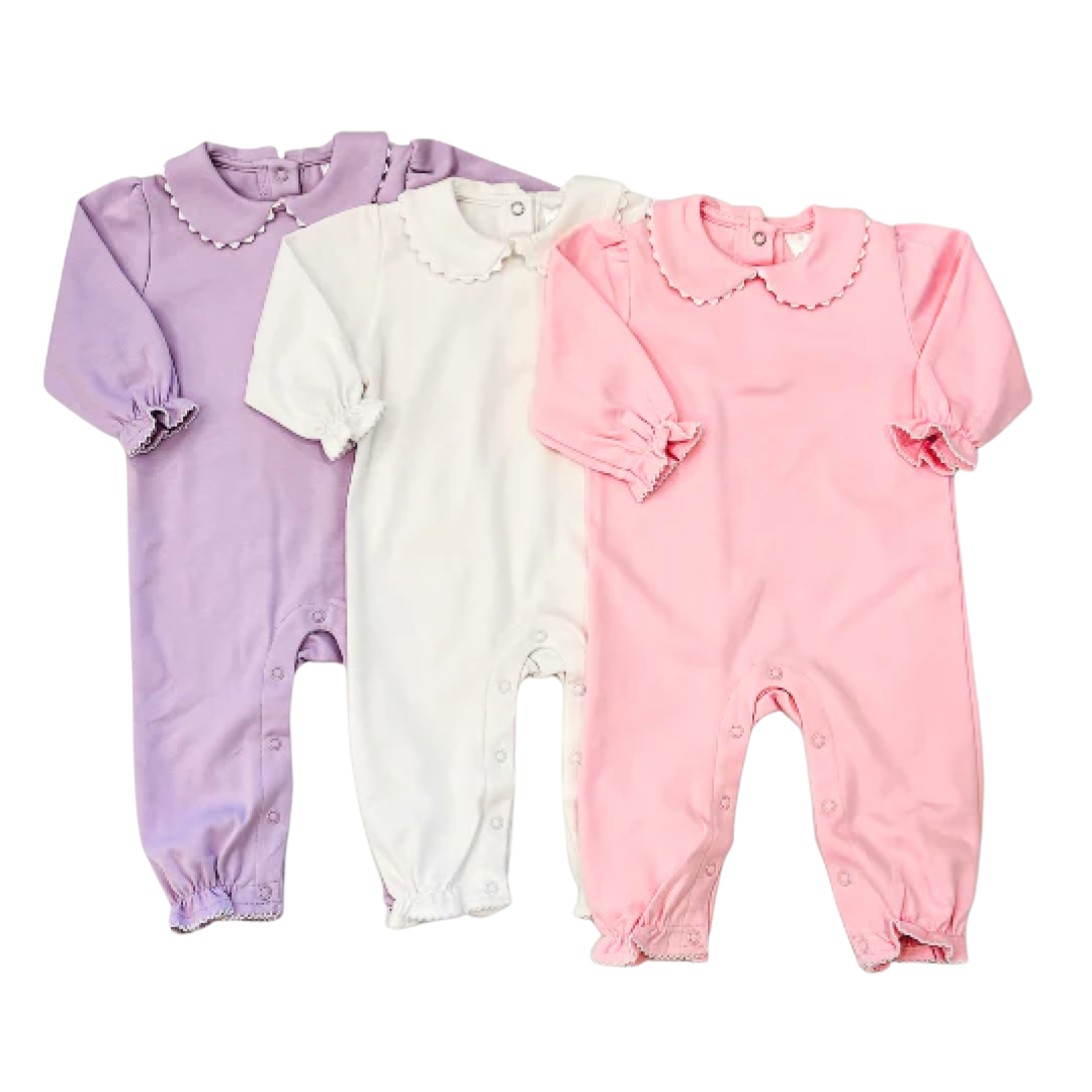 Scalloped Collared Romper