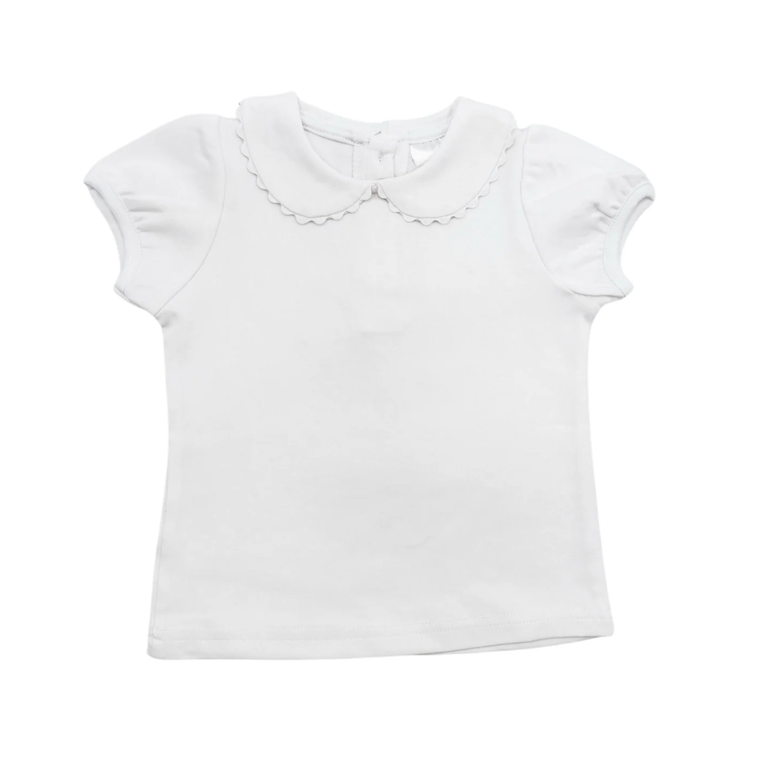 Scalloped Collared Shirt