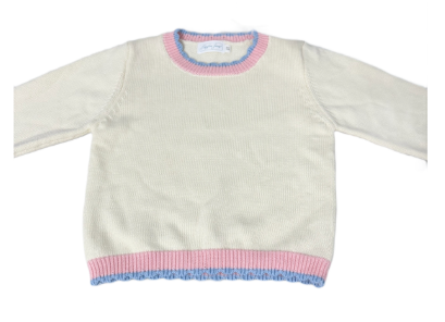 Scalloped Trim Sweater - PREORDER