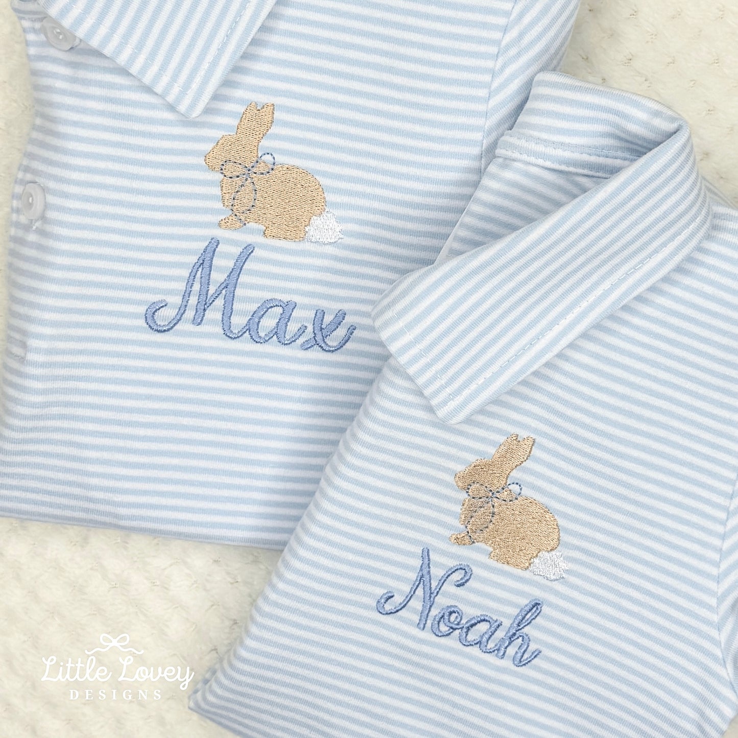 Short Sleeve Striped Polo