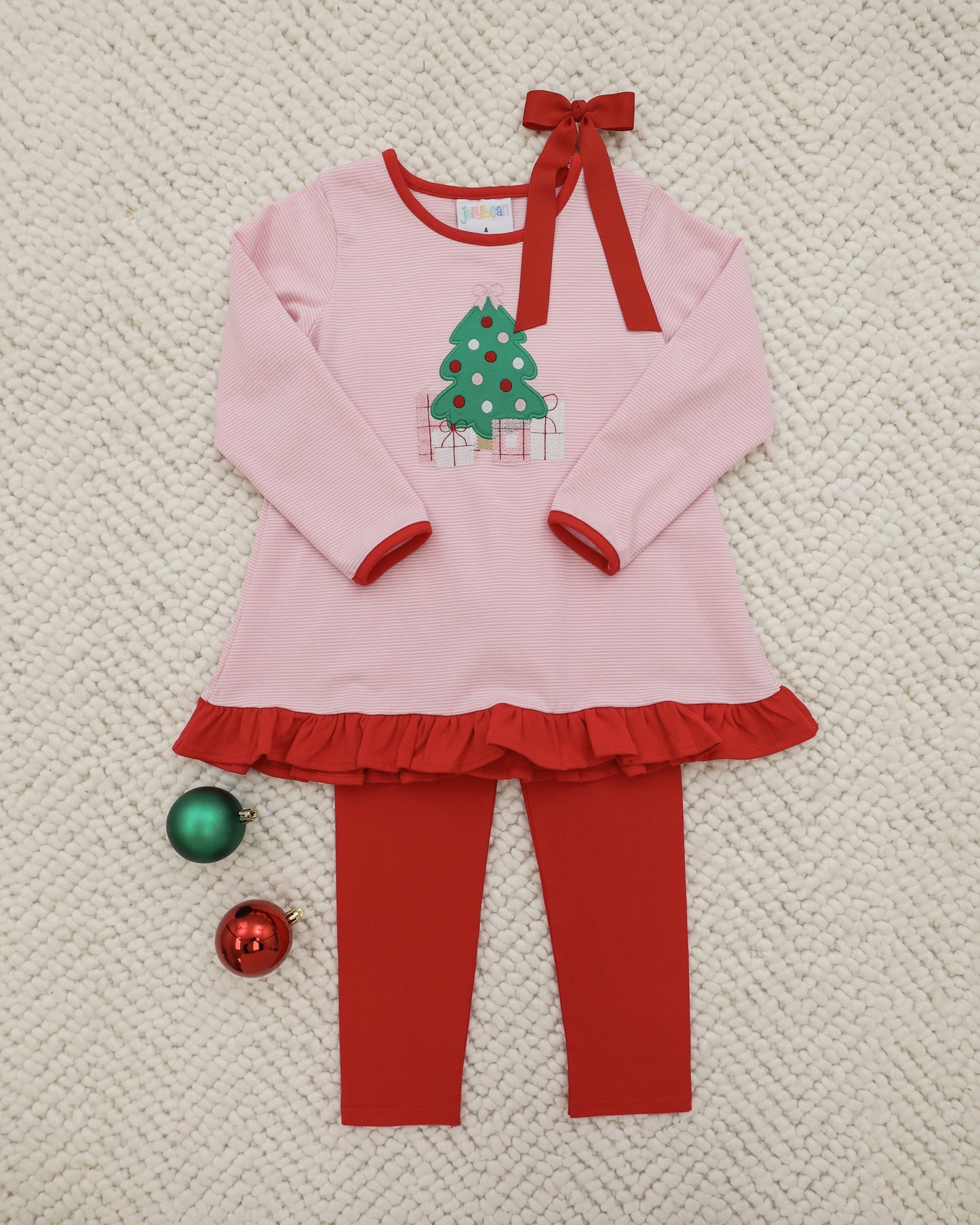 Underneath The Tree Ruffle Pants Set - PREORDER