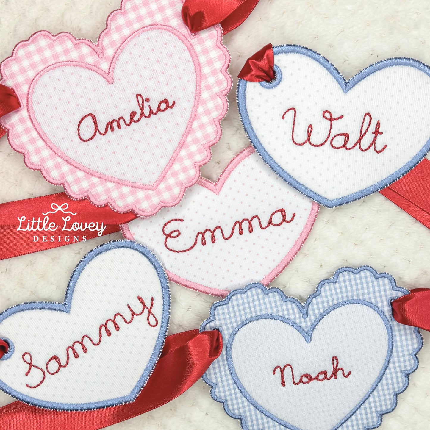Valentines Heart Basket Tag