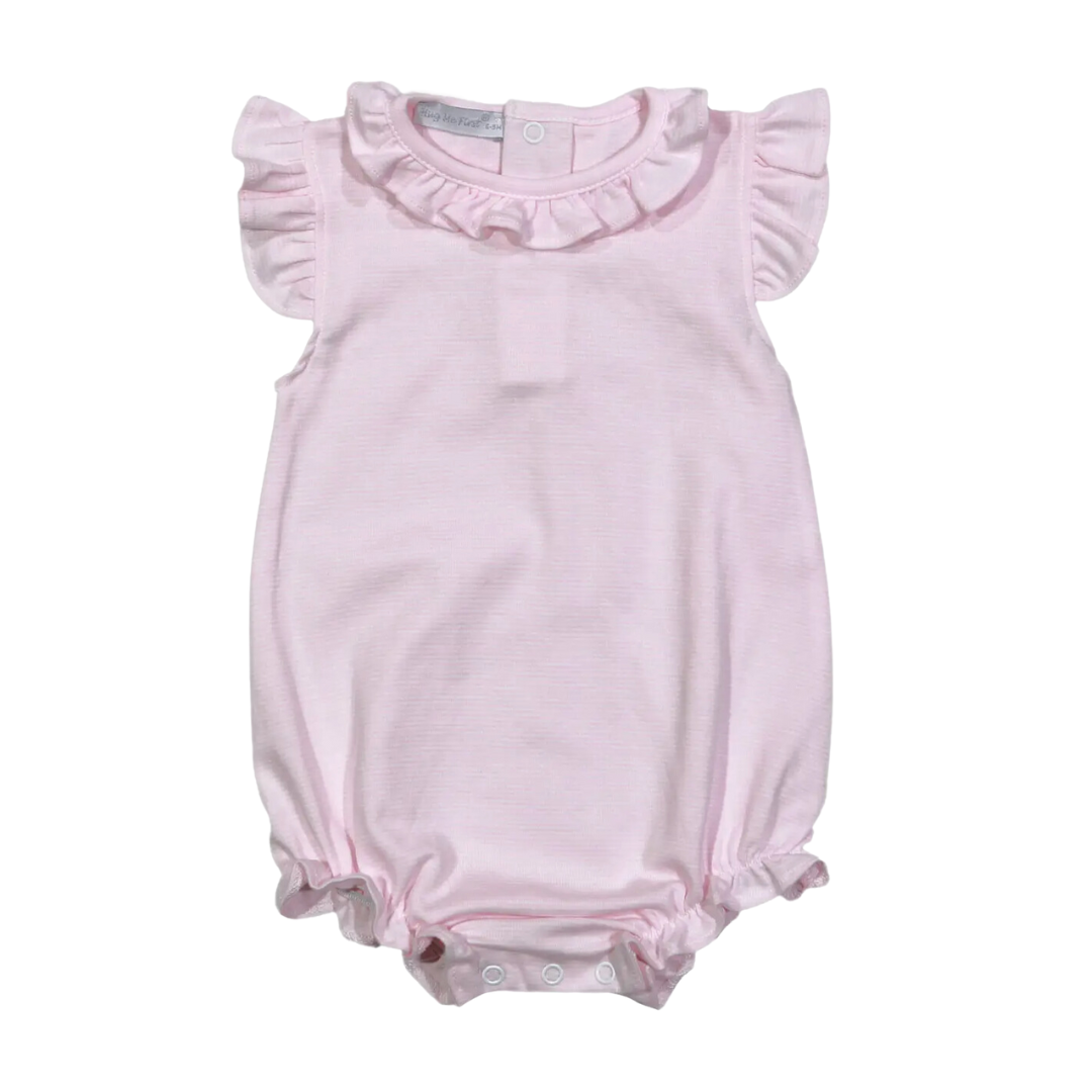 Pink Tiny Stripes Pima Bubble