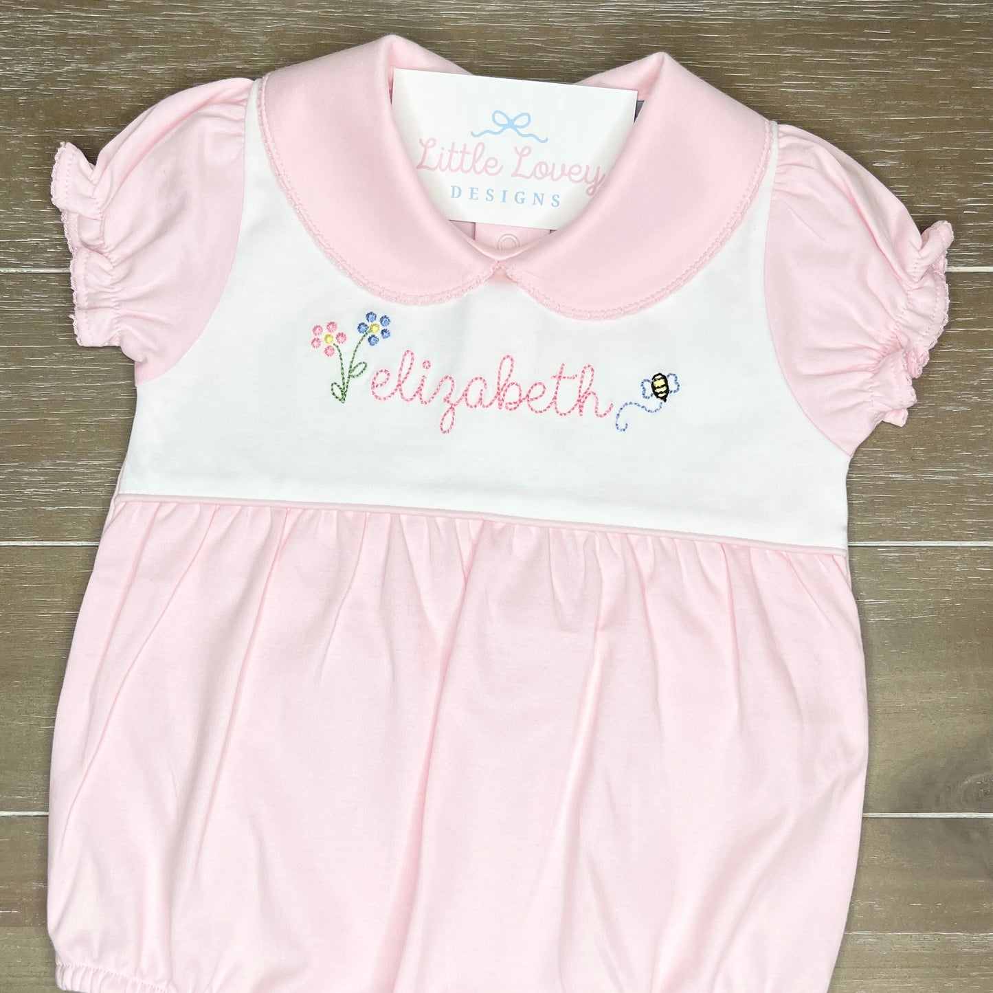 Pink and White Pima Bubble