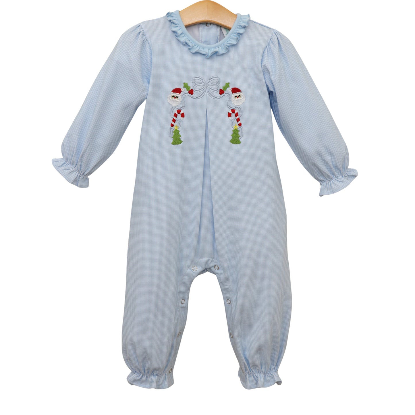 A Classic Christmas Pleat Romper - PREORDER