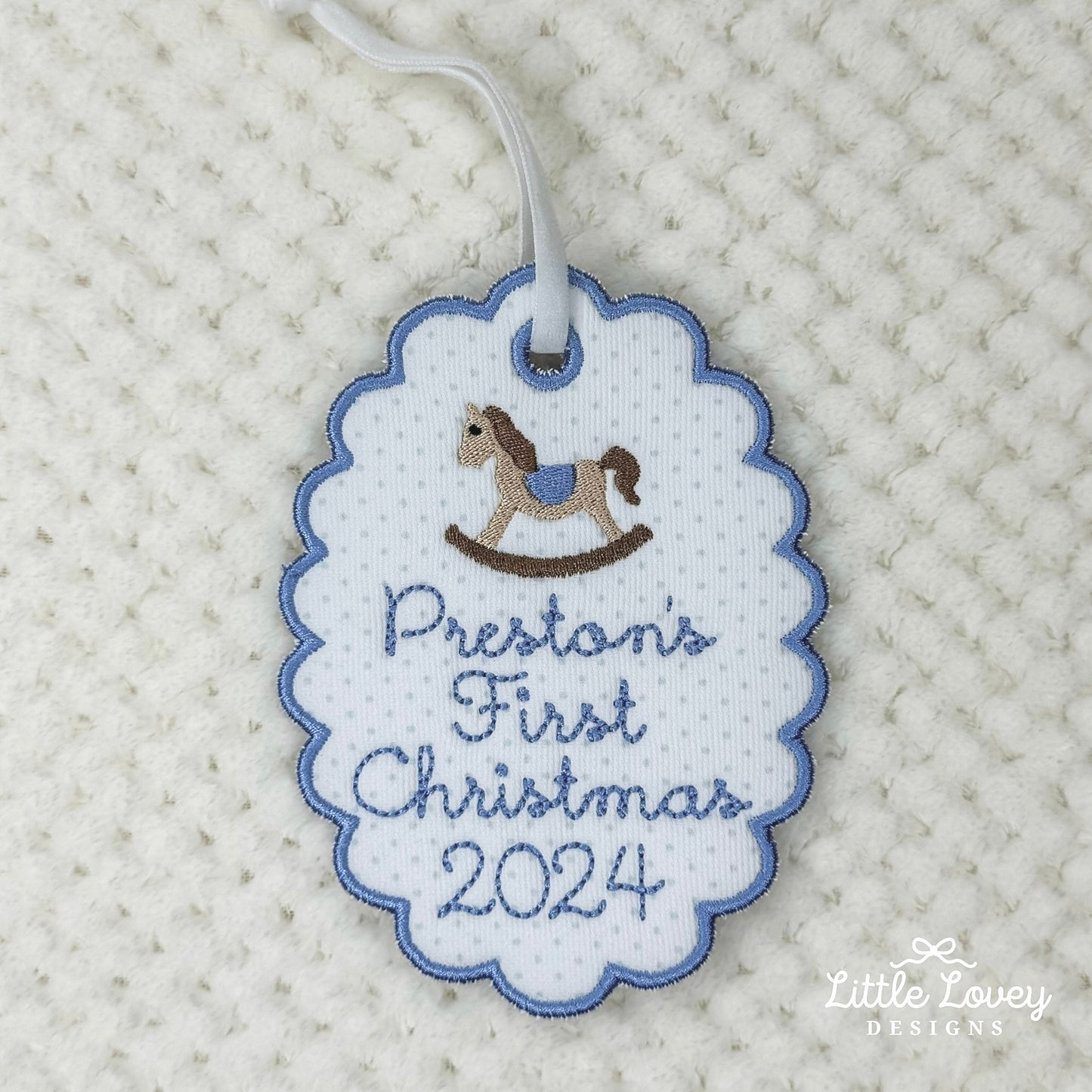 Baby Boy First Christmas Ornament