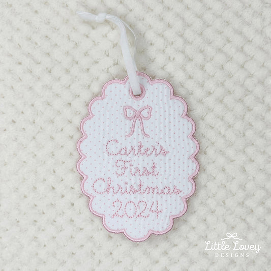 Baby Girl First Christmas Ornament