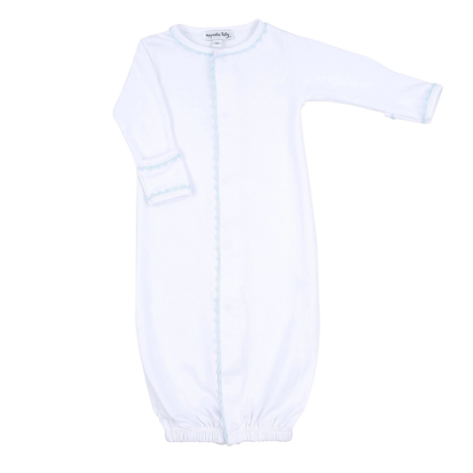 Baby Joy Converter with Light Blue Crochet Trim