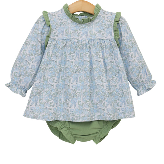 Basin Floral Hallie Diaper Set - PREORDER