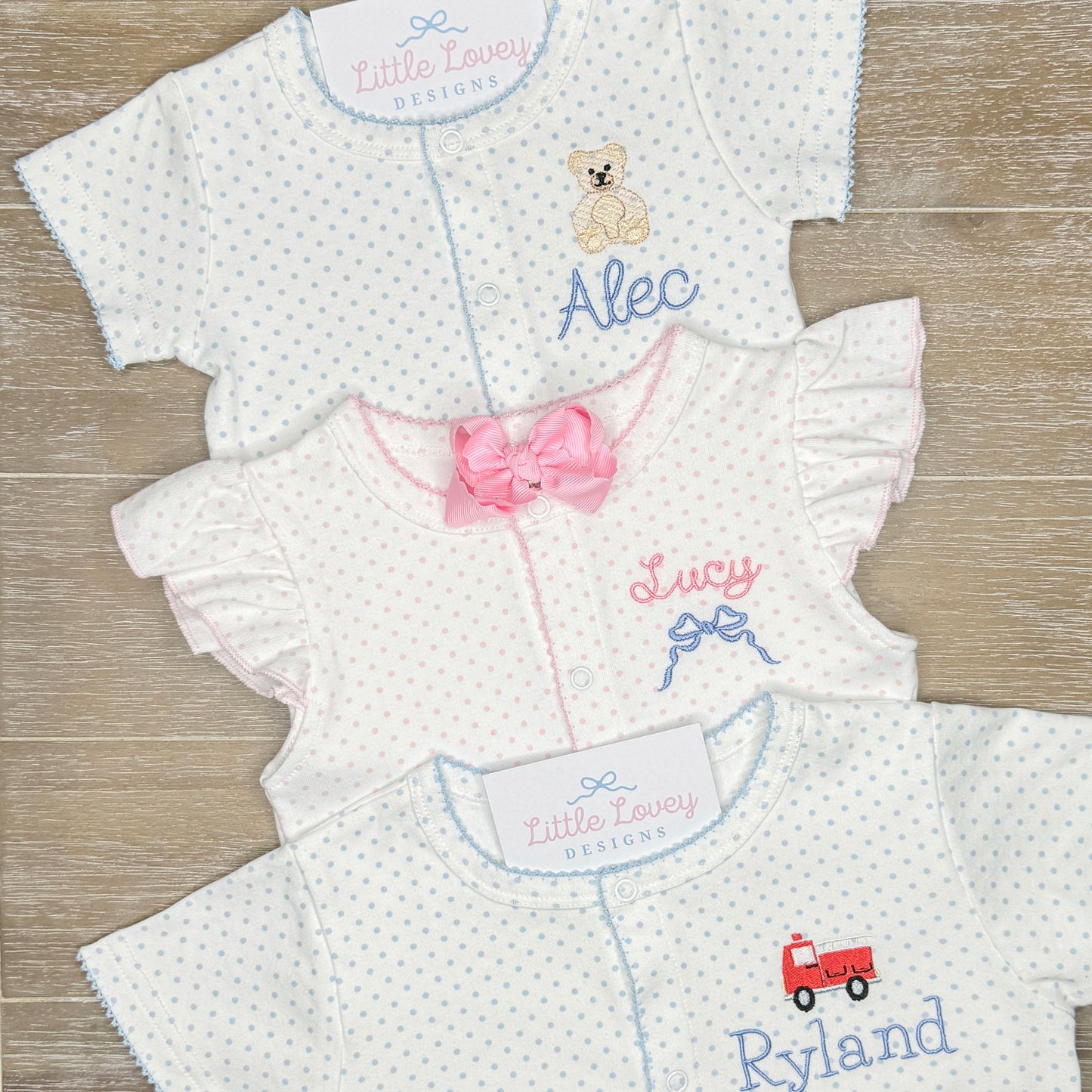 Bitty Dot Diaper Set