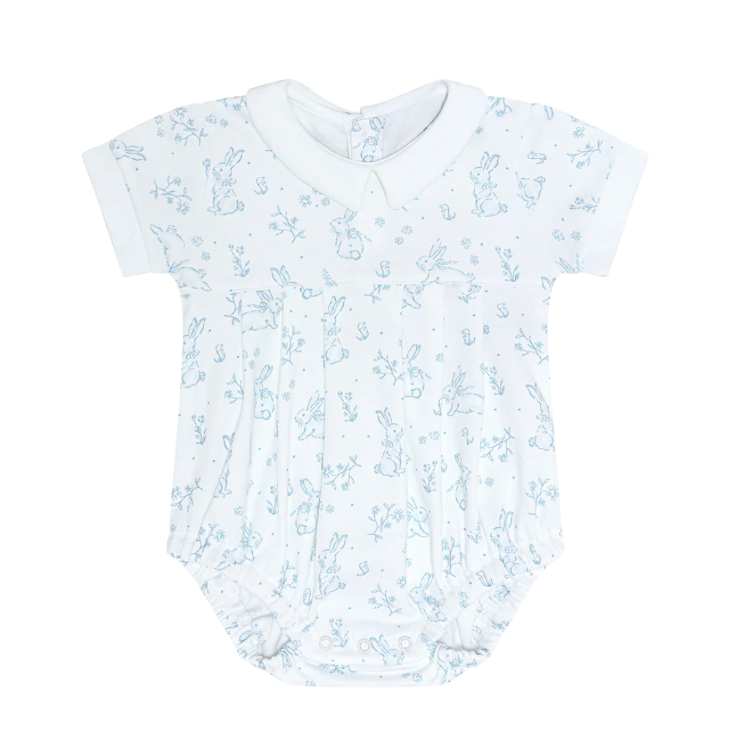 Blue Bunny Toile Bubble