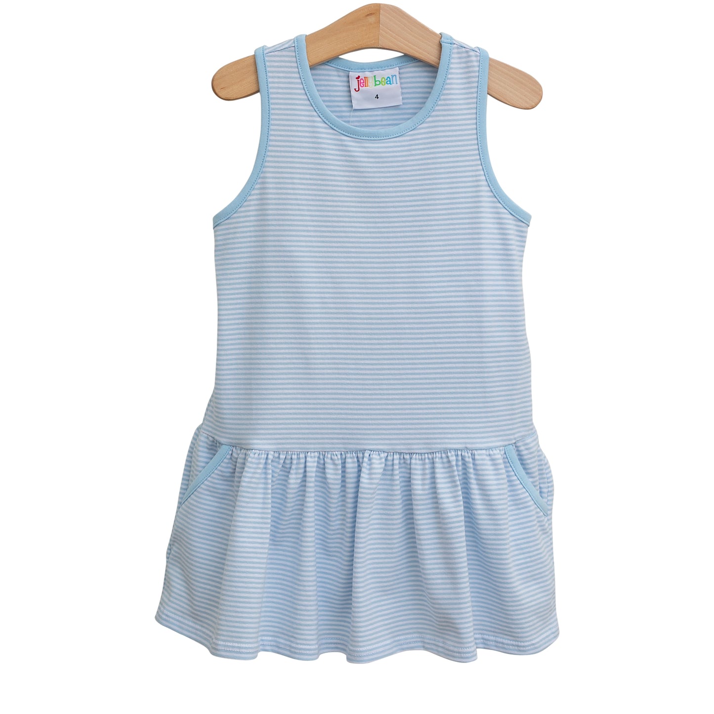 Bow Back Cheer Dress - Light Blue