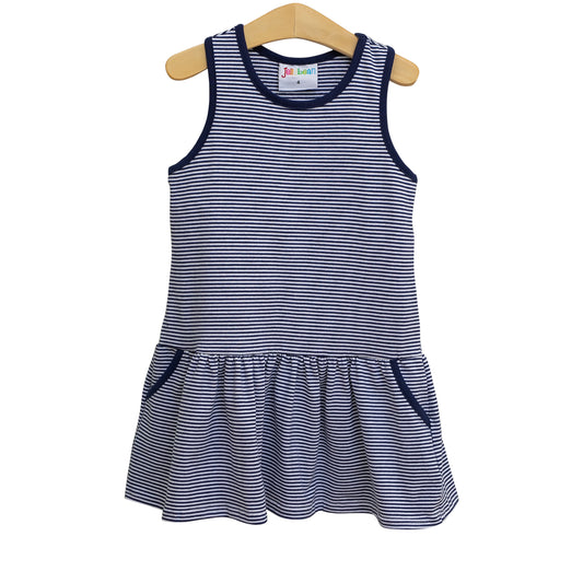 Bow Back Cheer Dress - Navy