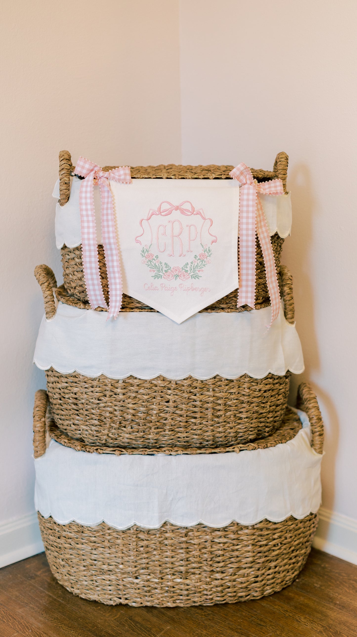 Custom Embroidered Baby Banner