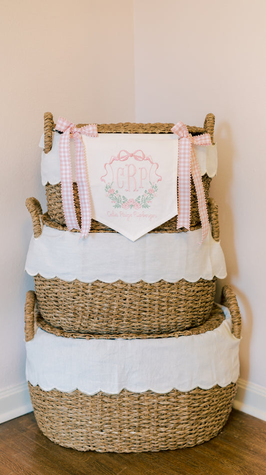 Custom Embroidered Baby Banner