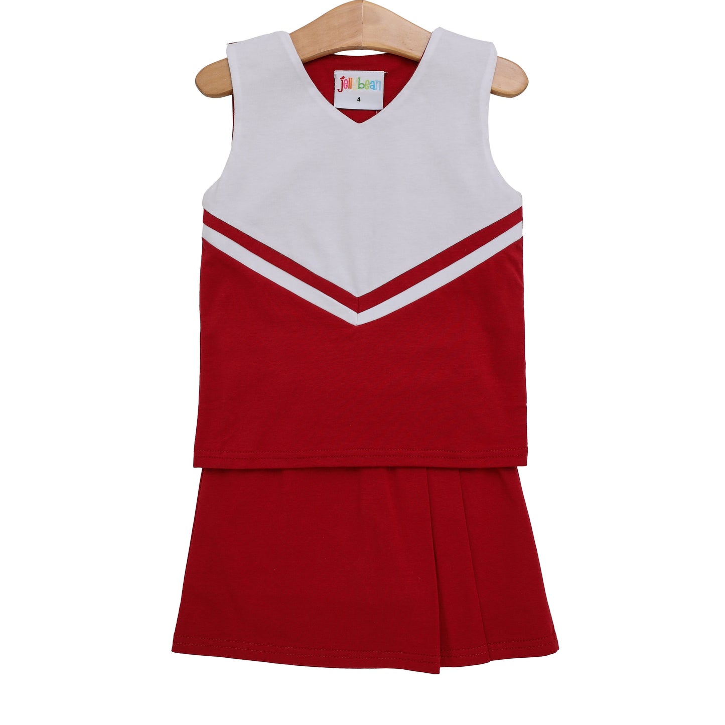 Cheer Uniform Skort Set - Crimson/White