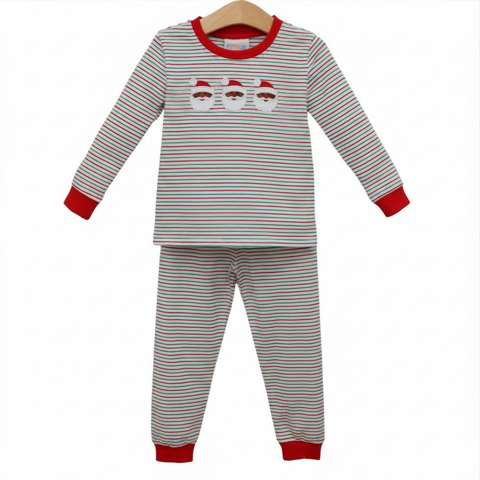 Christmas Candy Stripe Dark Skin Santa Set - PREORDER