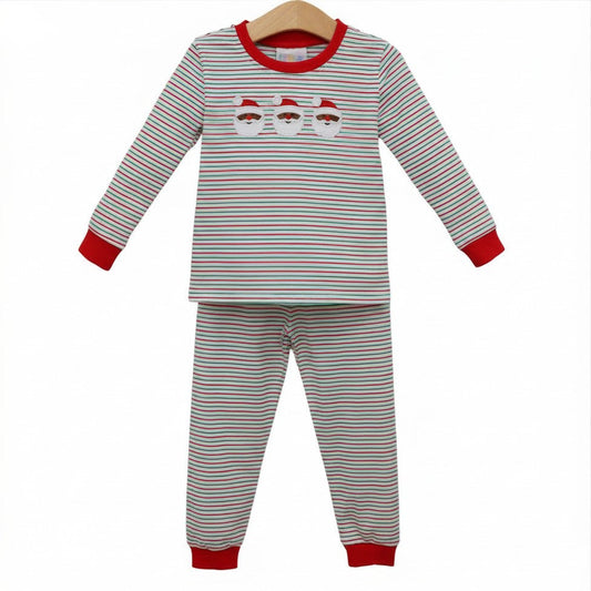 Christmas Candy Stripe Dark Skin Santa Set - PREORDER