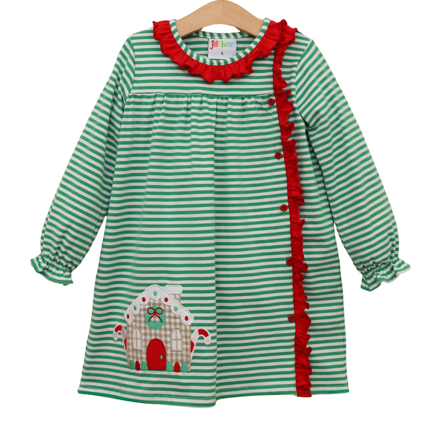 Christmas Cottage Ruffle Dress - PREORDER