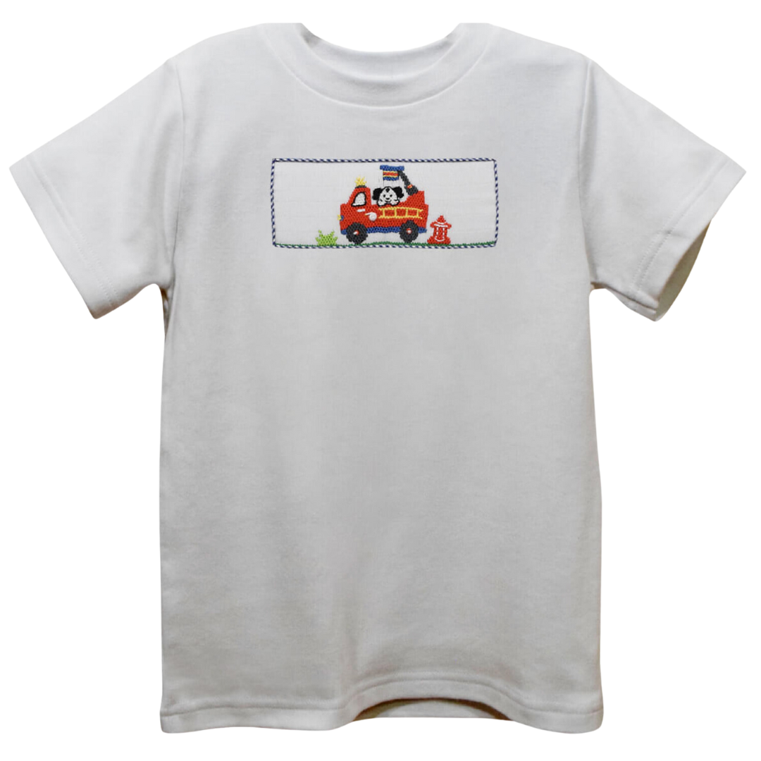 Firetruck Smocked Knit Shirt