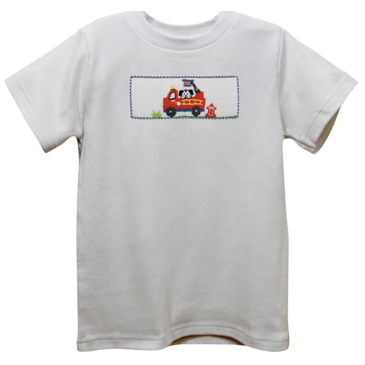 Firetruck Smocked Knit Shirt