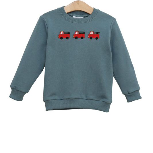 Firetruck Trio French Terry Pullover - PREORDER