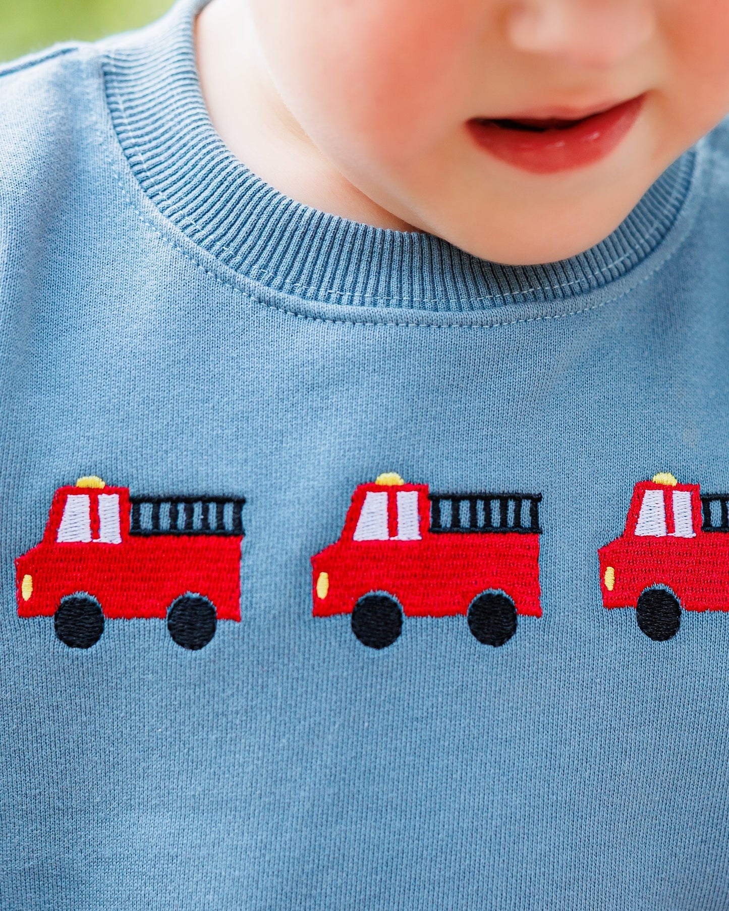 Firetruck Trio French Terry Pullover - PREORDER