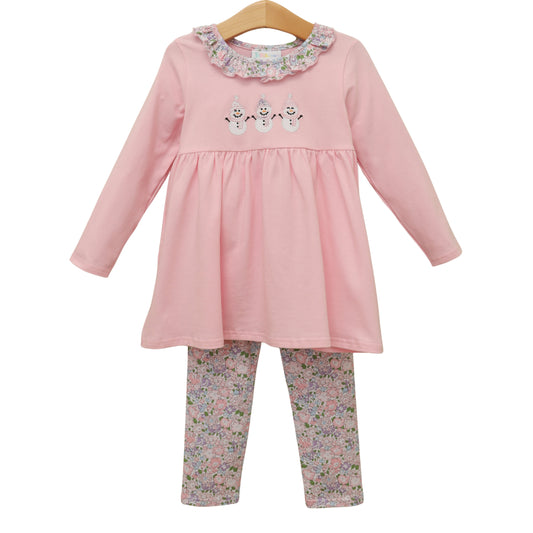 Frosty Friends Ruffle Pants Set - PREORDER