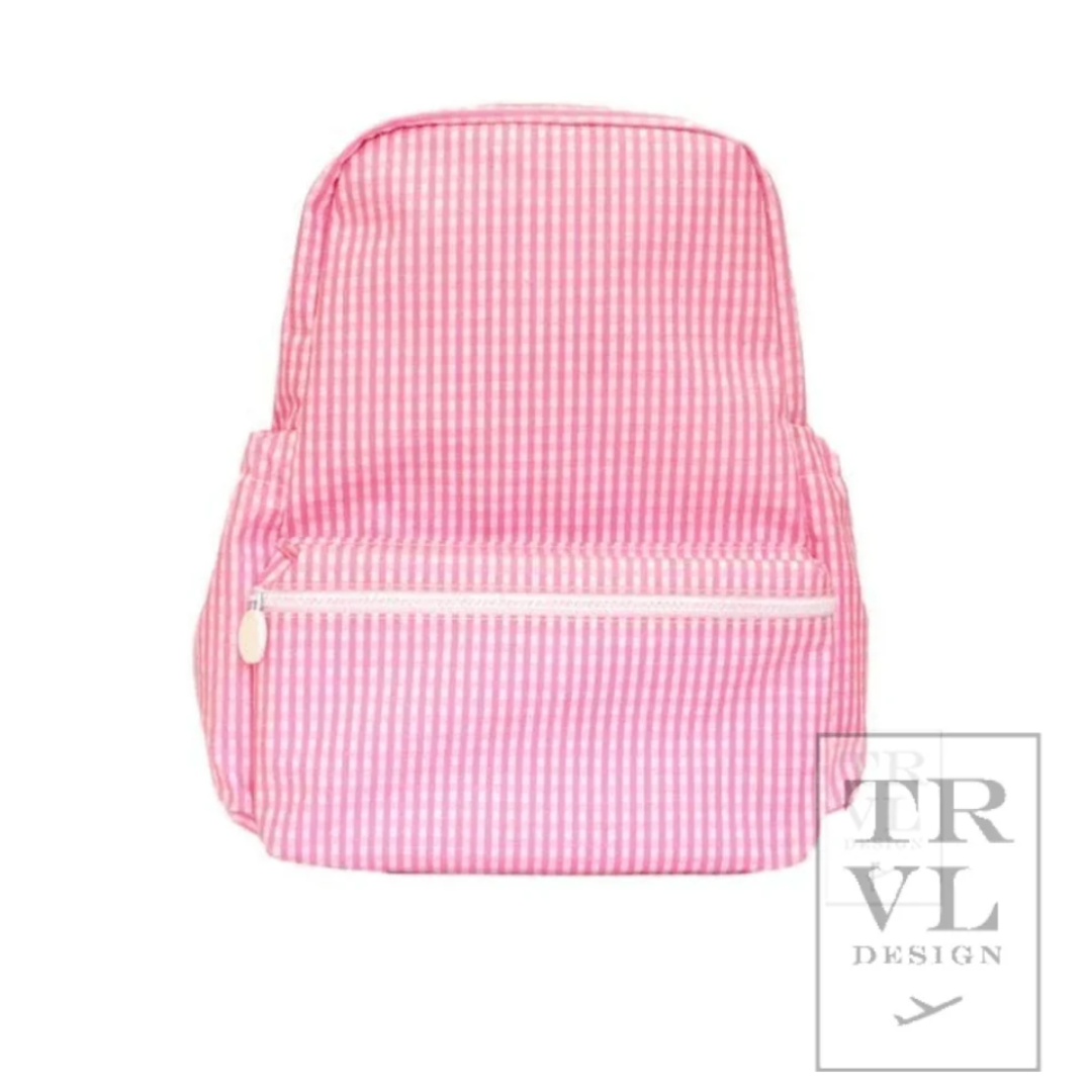 Gingham Pink Backpack