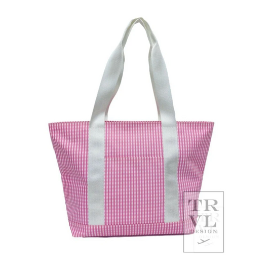 Gingham Pink Classic Tote